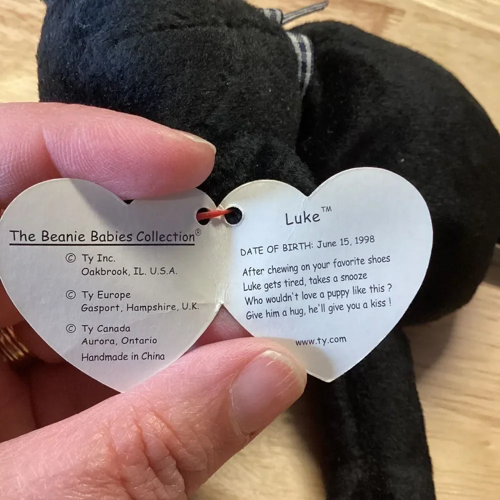 Ty Beanie Baby‎ Luke  Bear Plush Toy